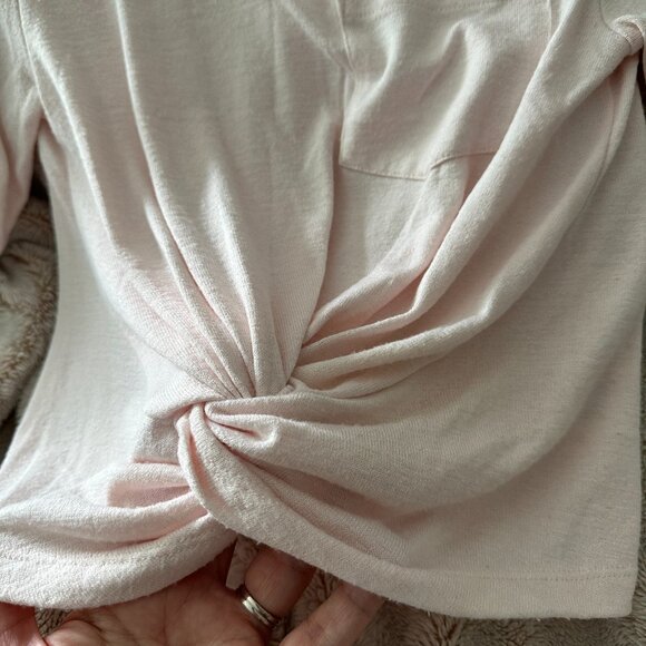 Light Pink Knotted Tee - Picture 6 of 6